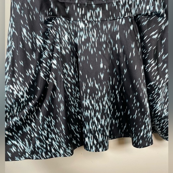 Theory Rikina Flame Silk Chiffon Sleeveless Drape Shift Dress Womens Sz 8 - Picture 5 of 14